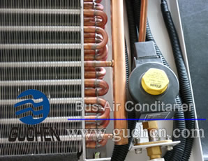 condenser core of  DC powered truck air conditioning 