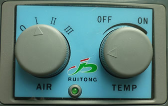 the mechanical panel of the electric truck air conditioner