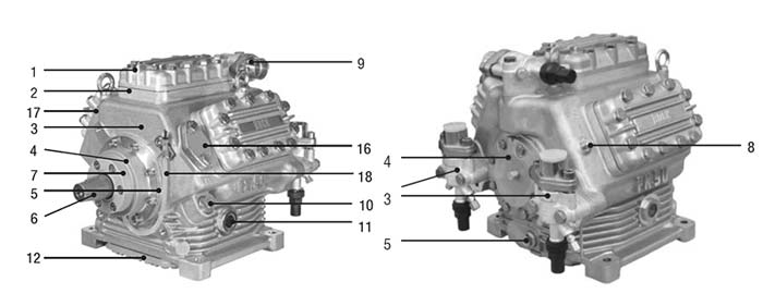 FK50 compressor's parts